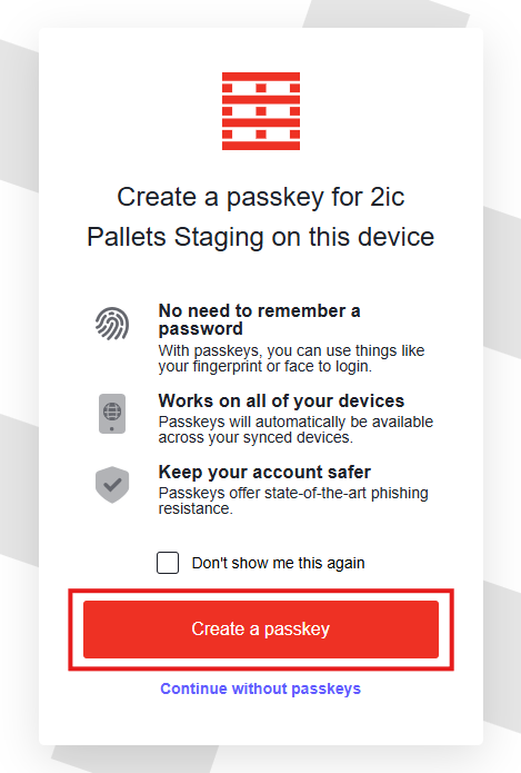 [Passkey]